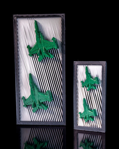 Dekorative Jetflugzeuge, Kampfflugzeuge, 3D Deko-Objekt 16CM