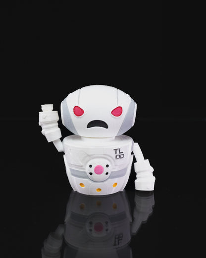 Roboterfigur mit beweglichem Gesichtsausdruck, 14 cm