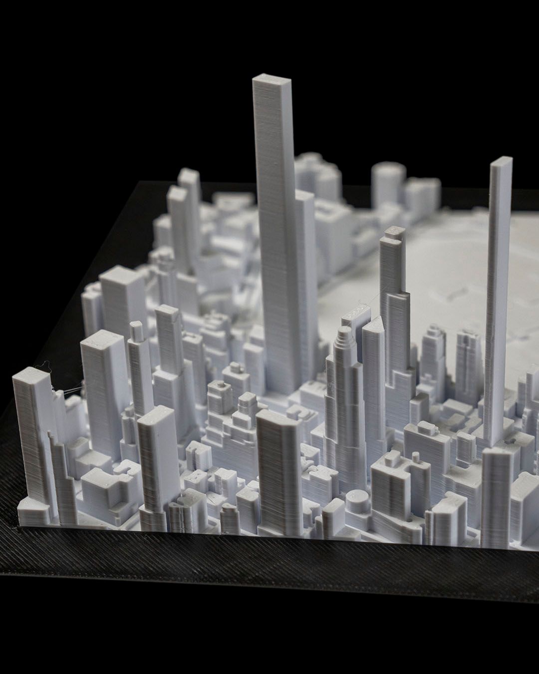 Manhattan 3D Stadt-Skyline Dekorative Minimalistische Wandtafel Manhattan
