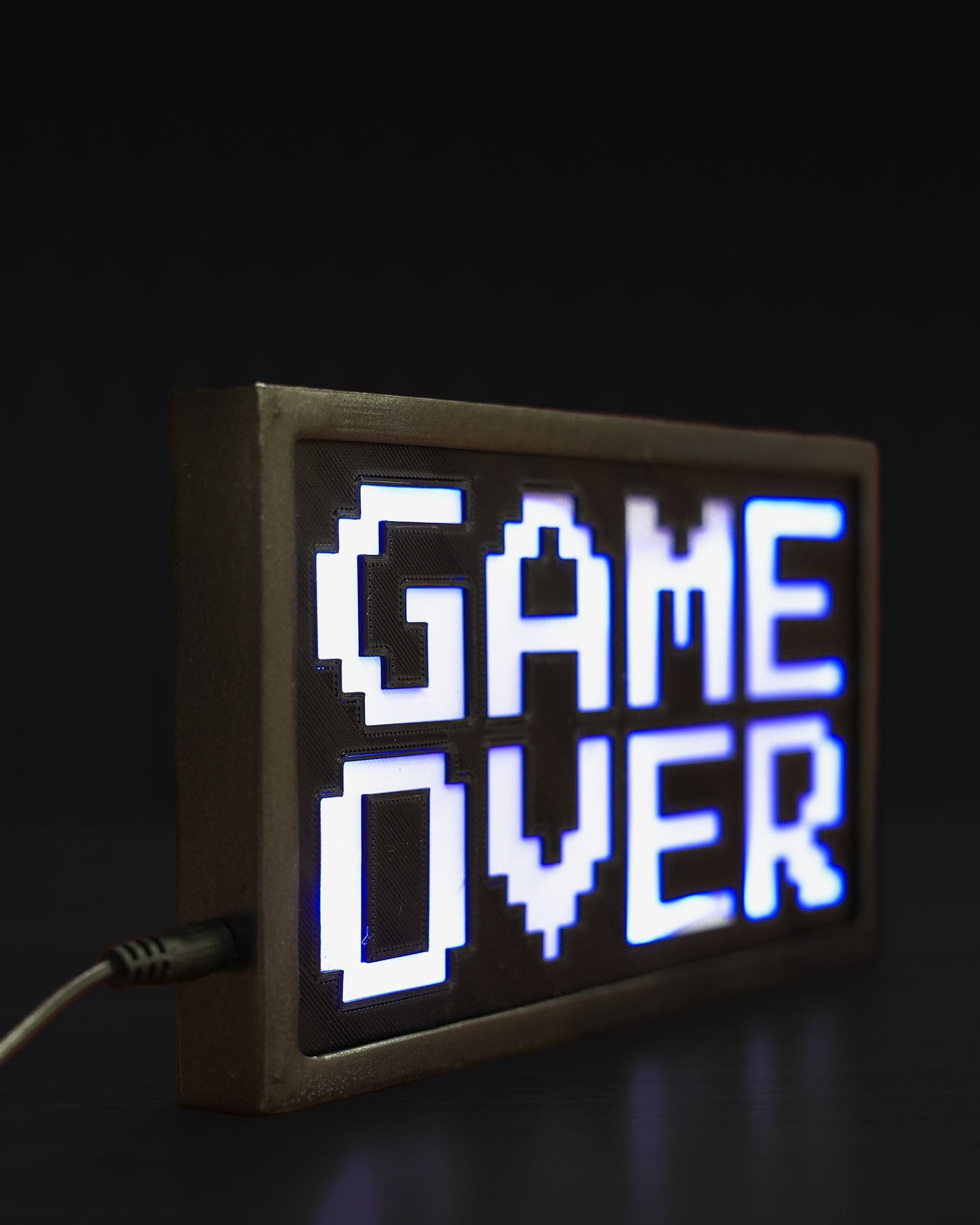 Personalisierte Retro-Pixel-Tischlampe mit Gravur