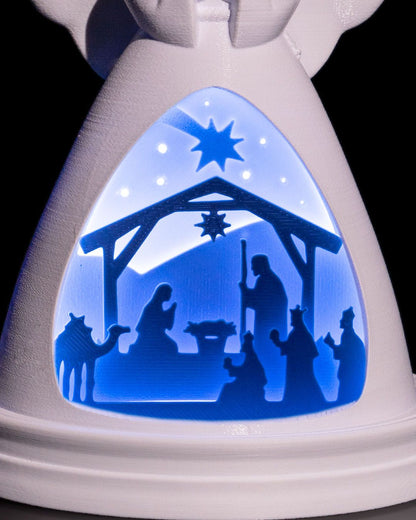 Weihnachtsdekoration Engel LED-Lampe Weihnachtsdekoration LED-Lampe Groß 21CM