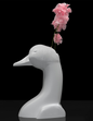 Gans Moderne Vase Groß 25 CM Dekorative Harte Kunststoff Gans Vase