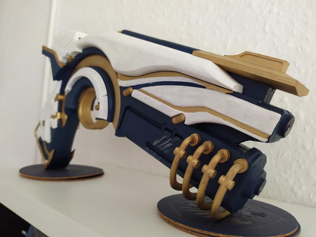 Warframe Lex Prime Spielzeugwaffe in Originalgröße