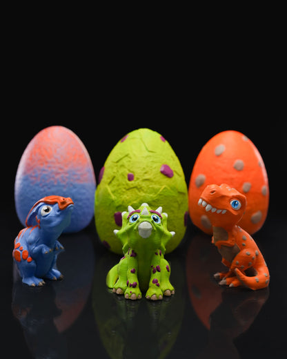 Ice Age Überraschungs-Dinosaurier-Ei Spielzeug Jurassic World Dinosaurier-Spielzeug 3er-Pack