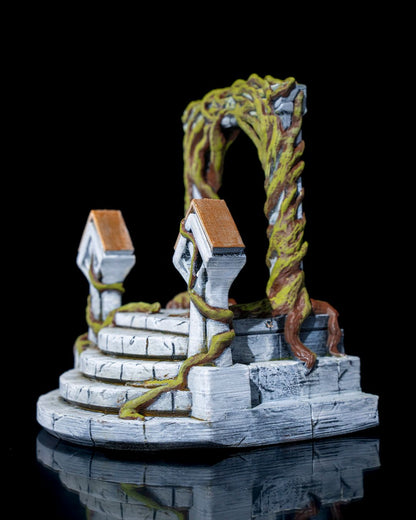 Antik-Tor-Tischtelefonständer Groß 20CM
