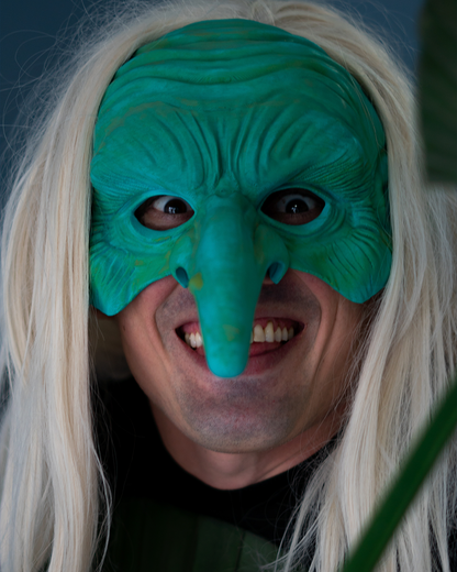 Halloween tragbare Hexenmaske Halloween Maske Halb-Hexenmaske