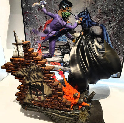 Batman vs. Joker Kampf Figur DC Batman und Joker Kampf Objekt 25CM Großformat