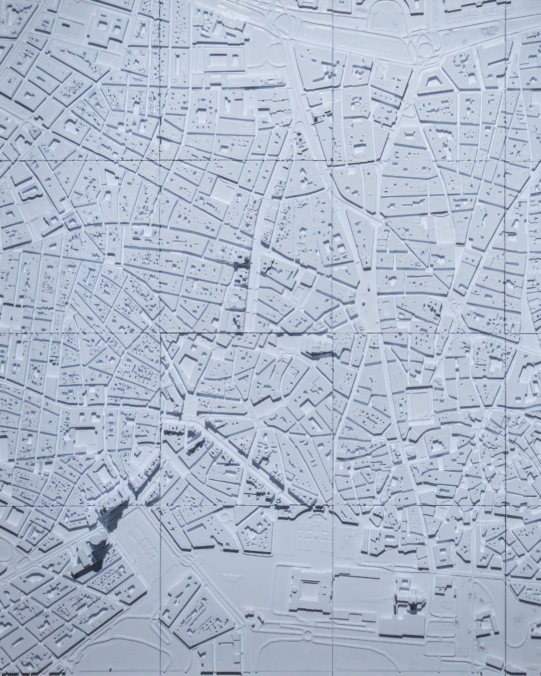 Madrid 3D-Stadtsilhouette Dekorative Minimalistische Wandtafel Madrid Bild