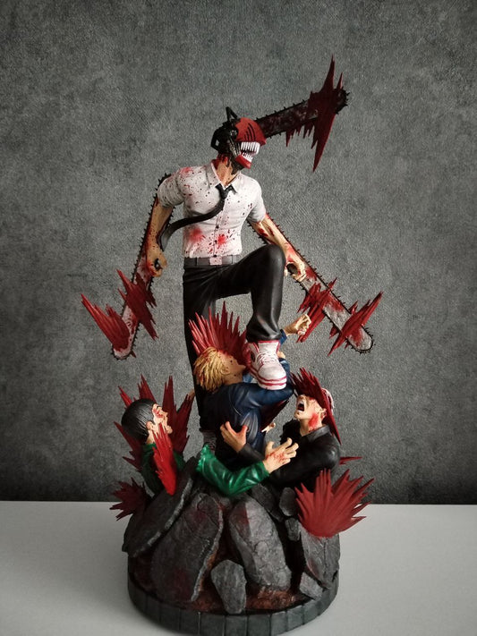 Chainsaw Man Denji Bemalte Figur Groß 25CM