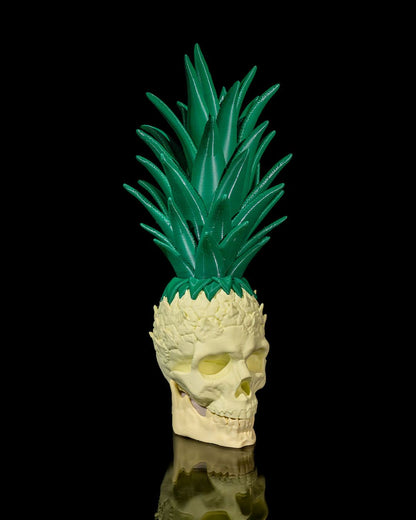 Ananas Totenkopf Bewegliches Objekt Totenkopf Objekt Tropisches Objekt Riesenformat 34CM