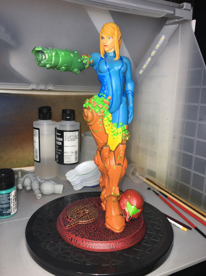Metroid Samus Aran Figur Samus Aran Objekt Groß 25CM