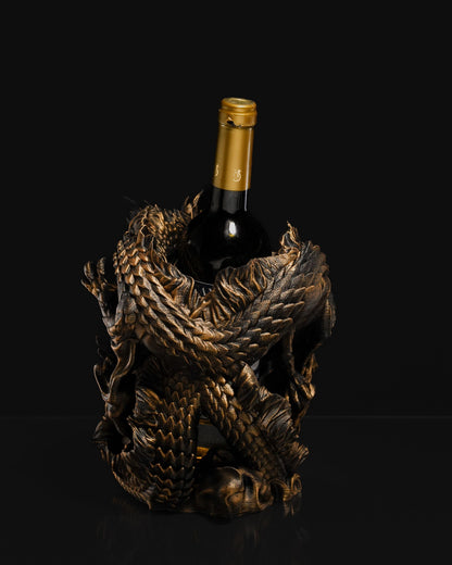 Eleganter Drachen-Weinflaschenhalter, Ölspender, Weinregal