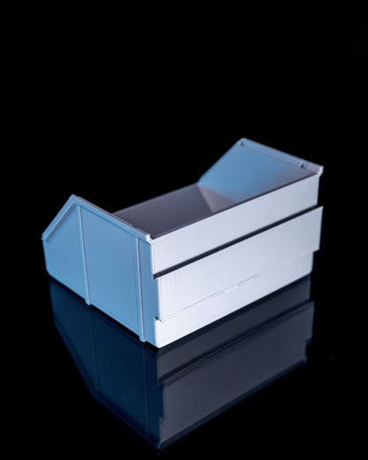 Wandmontierter modularer Organizer mit verstellbaren Fächern