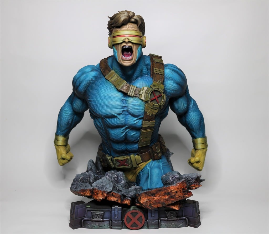 X-Men Cyclops Bemalte Büste Marvel Scott Summers Büste 13CM