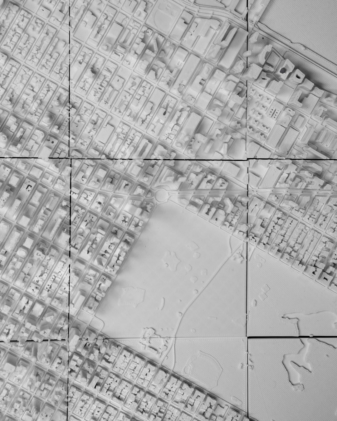 Manhattan 3D Stadt-Skyline Dekorative Minimalistische Wandtafel Manhattan
