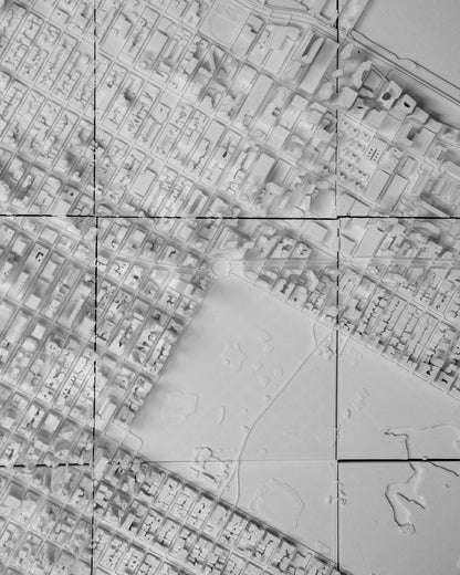 Manhattan 3D Stadt-Skyline Dekorative Minimalistische Wandtafel Manhattan