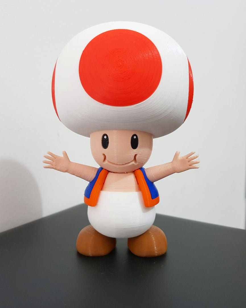 Super Mario Toad Bemalte Figur