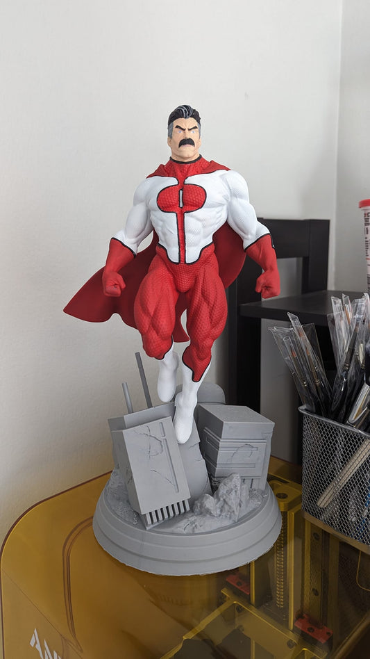 Invincible Omni Man Bemalte Figur Nowl-Ahn Figur Groß 25CM
