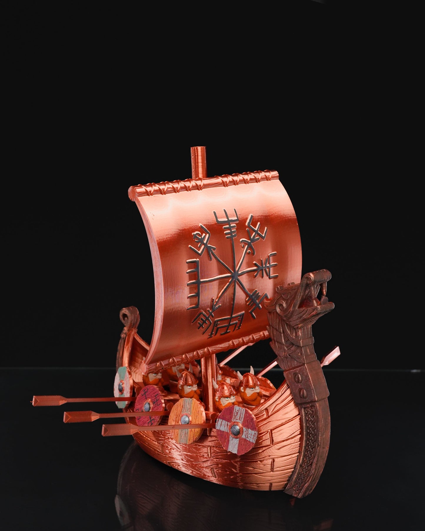 Wikinger Kriegerschiff Wikinger Segelschiff und Zwerge Groß