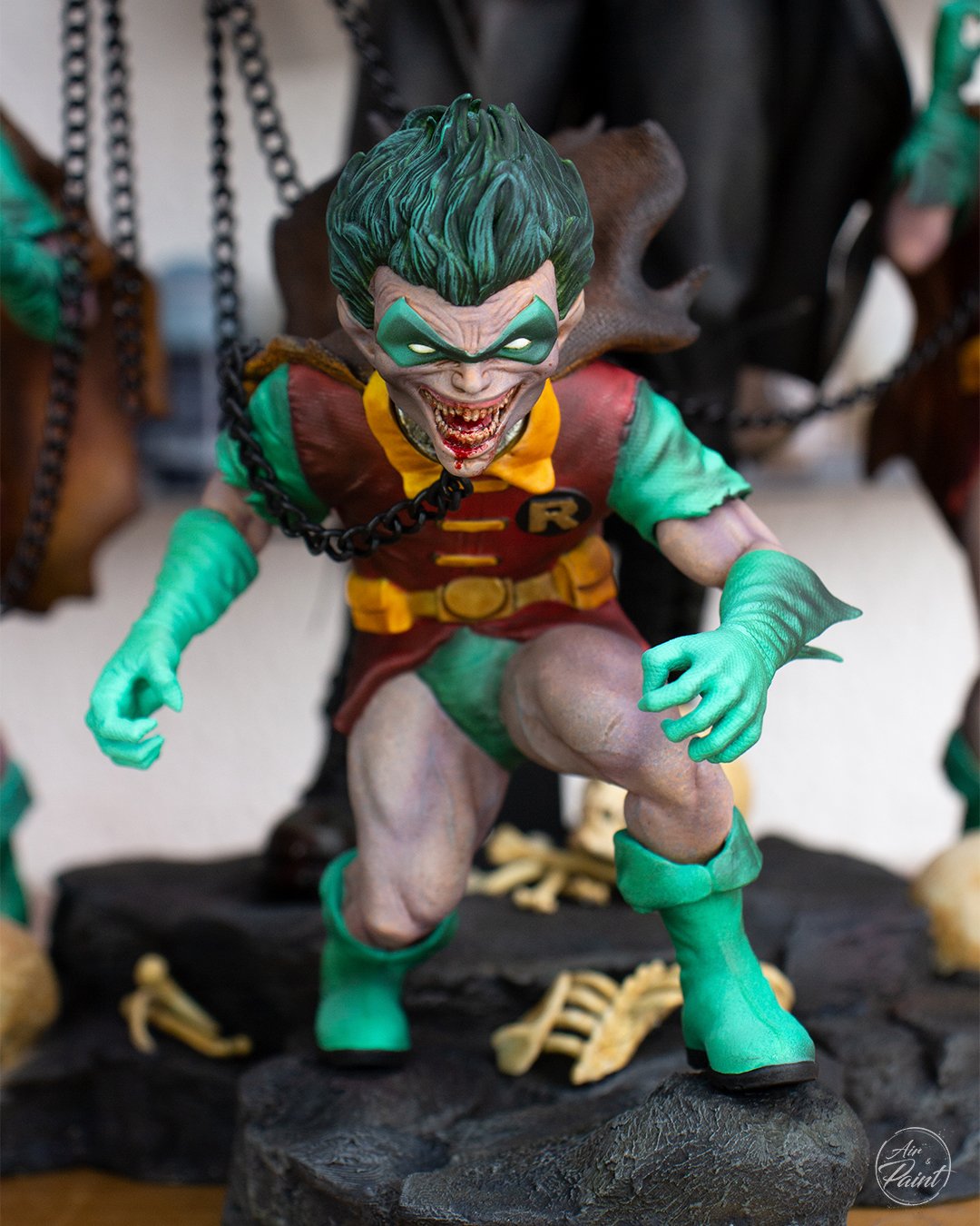 DC Batman Who Laughs Figur Batman Robin Figur Lachender Batman Figur 25CM Groß