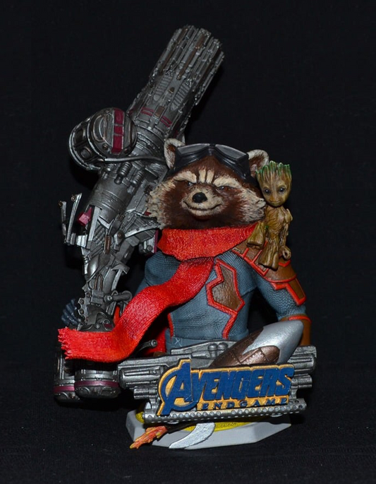 Guardians of Galaxy Rakun Büst Guardians of Galaxy Roket Rakun Boyalı Büst 13CM