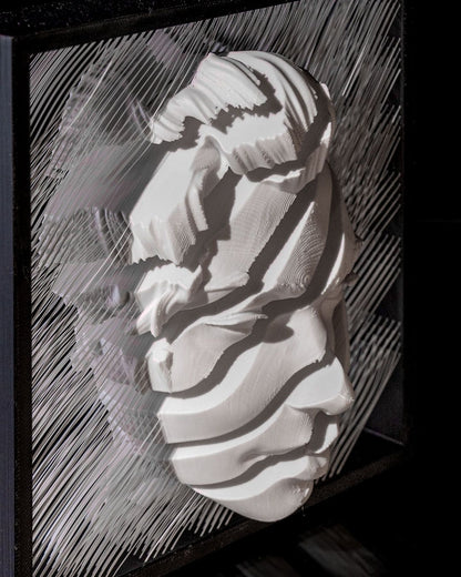 Illusion Damen Gesicht Dekoobjekt Noir Modernes Dekoobjekt 16 CM