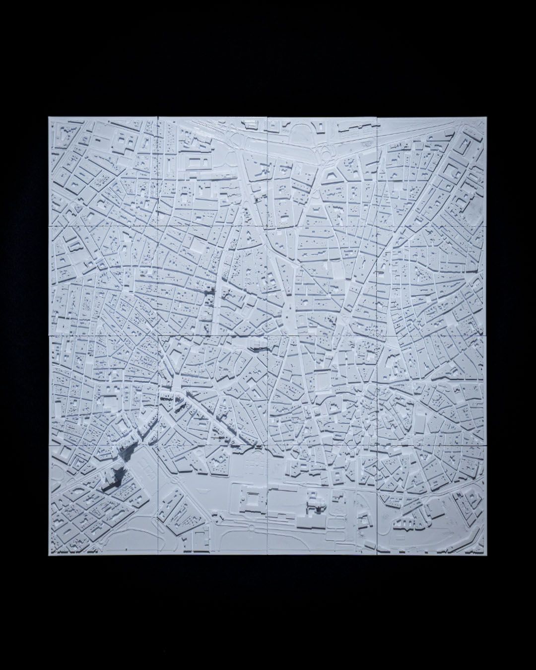 Madrid 3D-Stadtsilhouette Dekorative Minimalistische Wandtafel Madrid Bild