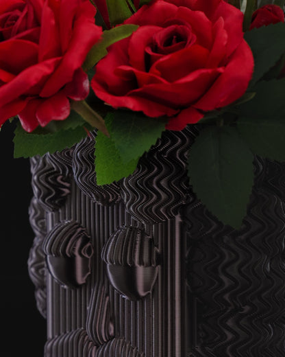 Frank Dekorative Skandinavische Schwarze Vase 13CM