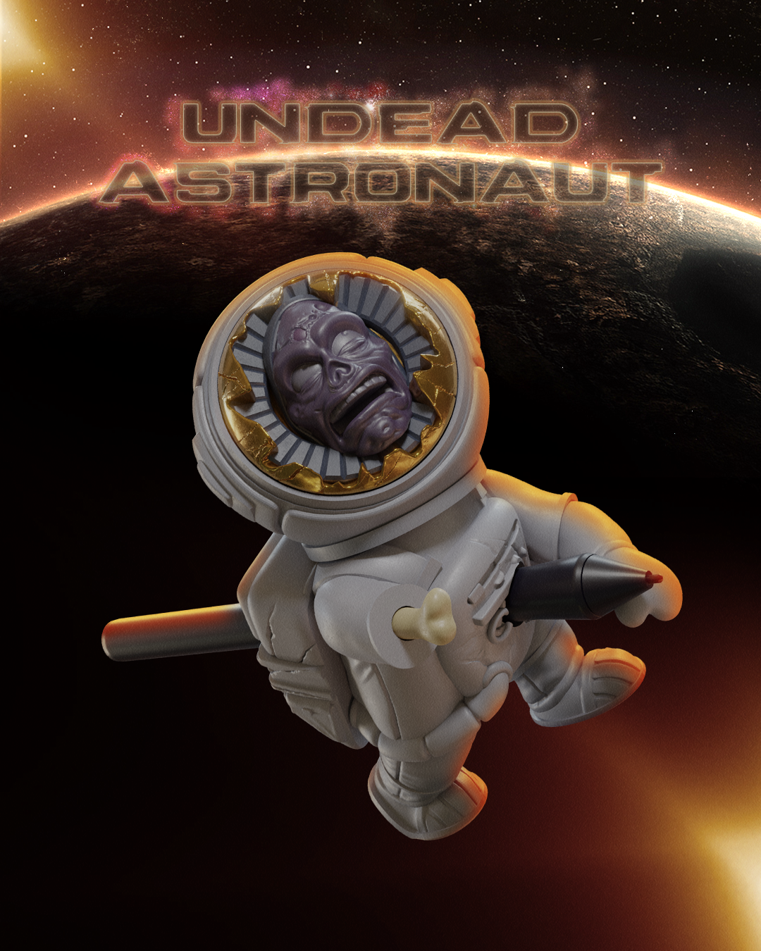 Halloween Zombie Astronaut Spielzeug Desktop Dekorationsobjekt