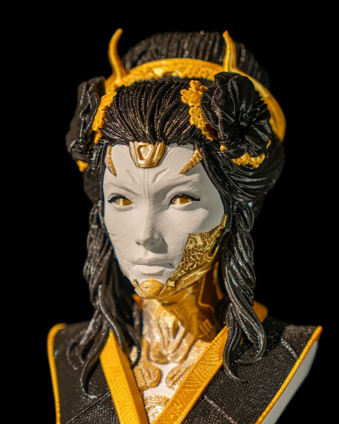 Japanische Geisha Büste Geisha Figur Groß 18CM