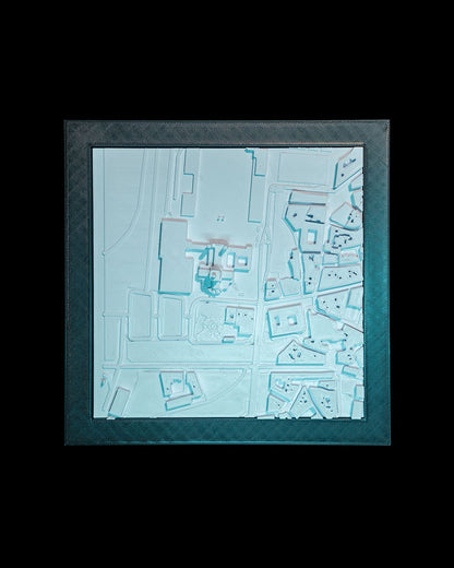 Madrid 3D-Stadtsilhouette Dekorative Minimalistische Wandtafel Madrid Bild