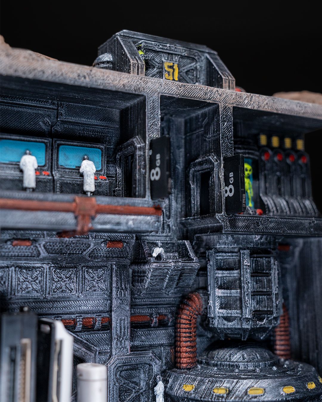 Area 51 Alien Base Diorama Area 51 27 CM BREITE