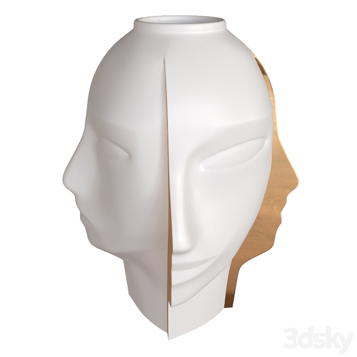 Pesso Minimalistische Menschenvase Groß 25 CM Hartplastik Dekorative Minimalistische Va