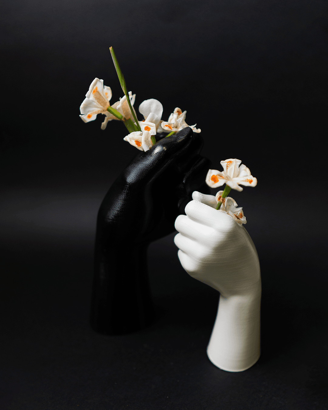 2er Set Moderne Skandinavische Vase, Abstrakte Vase, die Blumen hält, Tulpenvase