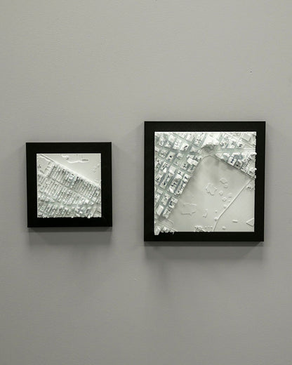 Manhattan 3D Stadt-Skyline Dekorative Minimalistische Wandtafel Manhattan