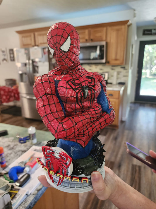 Spiderman Büst Örümcek Adam Figür 25CM Büyük Boy