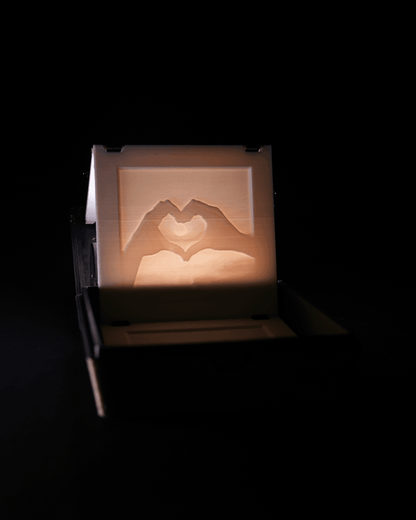 Personalisiertes romantisches Valentinstagsgeschenk – Leuchtende Fotobox für Erinnerungen
