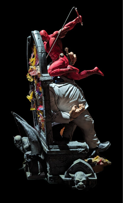 Daredevil vs Kingpin Figur Kingpin und Daredevil Kampf Objekt 25CM Großformat