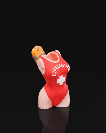 Rettungsschwimmer-Körpervase - Frau 15 cm