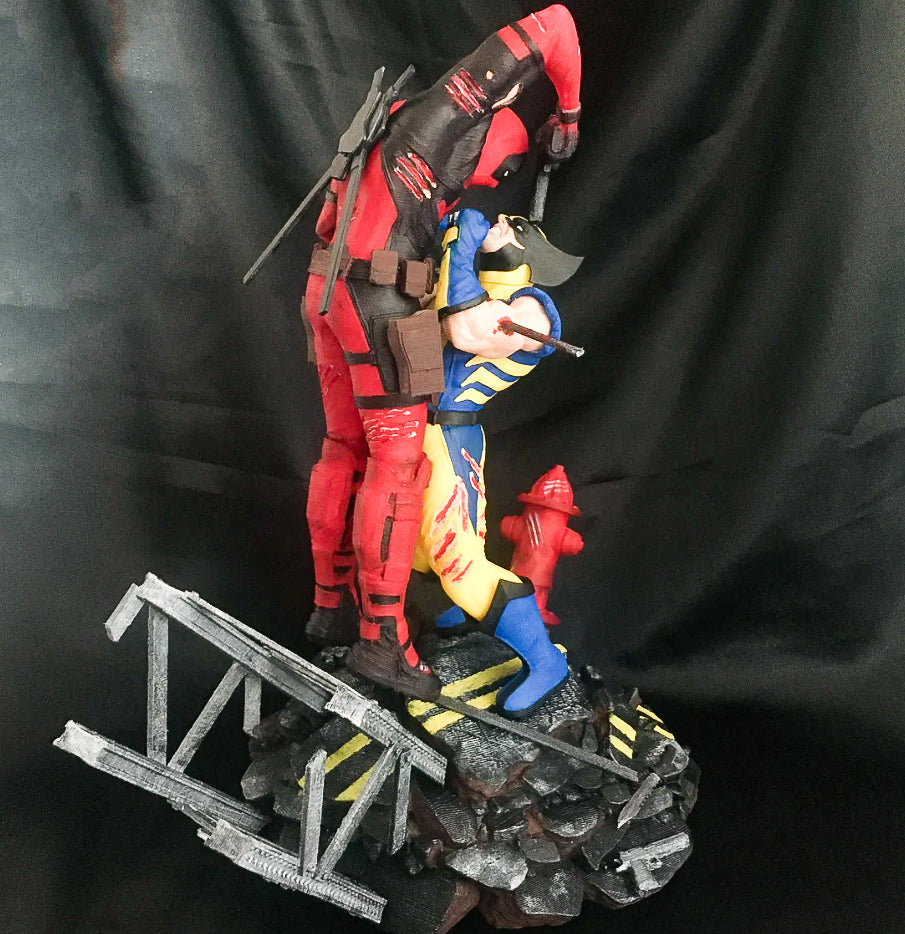 Wolverine Vs. Deadpool Objekt Wolverine Figur Deadpool Figur Marvel Figuren 25CM B