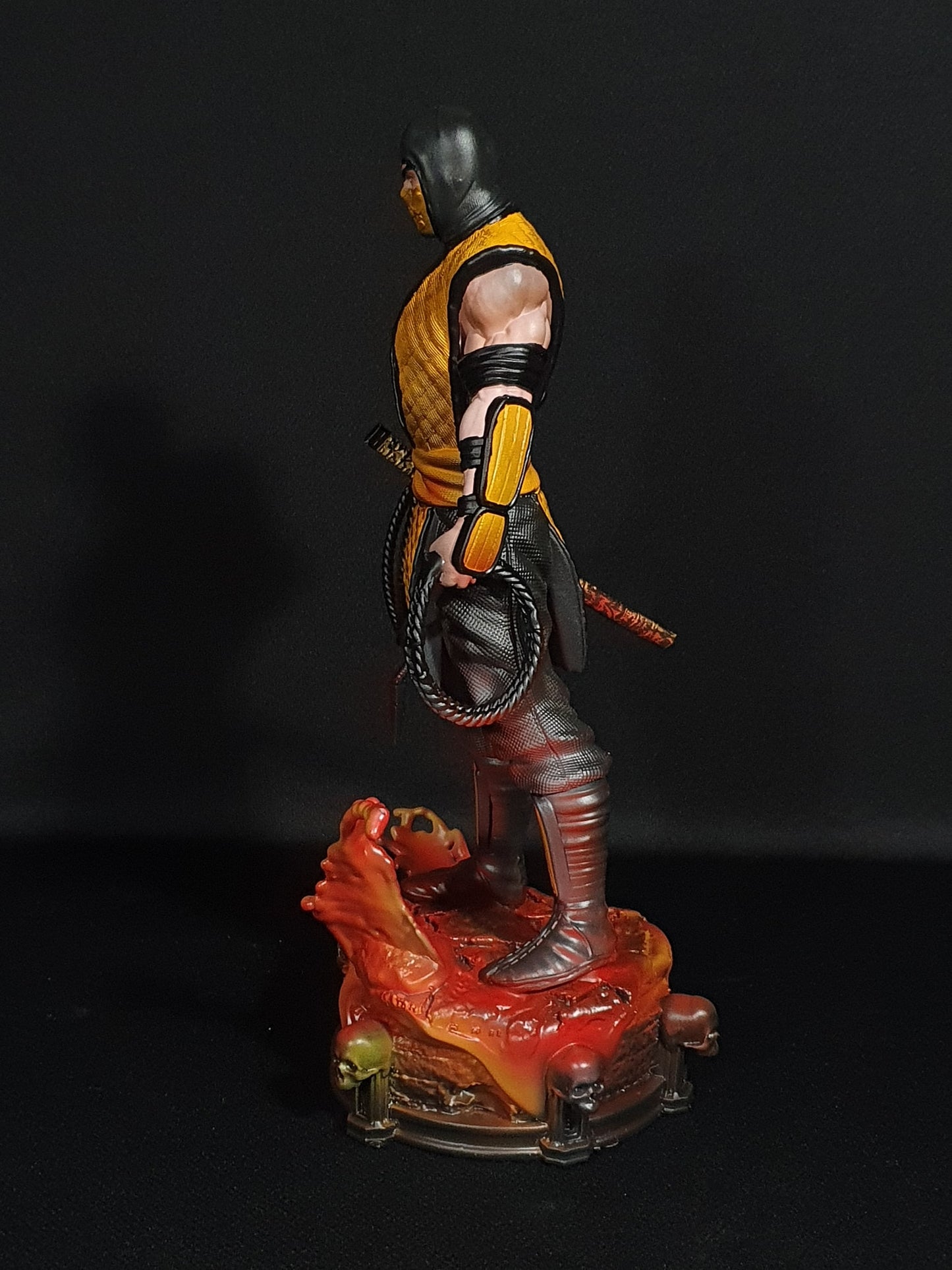Mortal Kombat Scorpion Figur Mortal Kombat Scorpion Objekt Groß 25CM