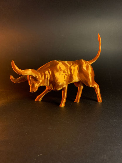 Stier Sternzeichen Objekt Stierfigur Polygonaler Stier Objekt Spanischer Stier Desktop Dekoration