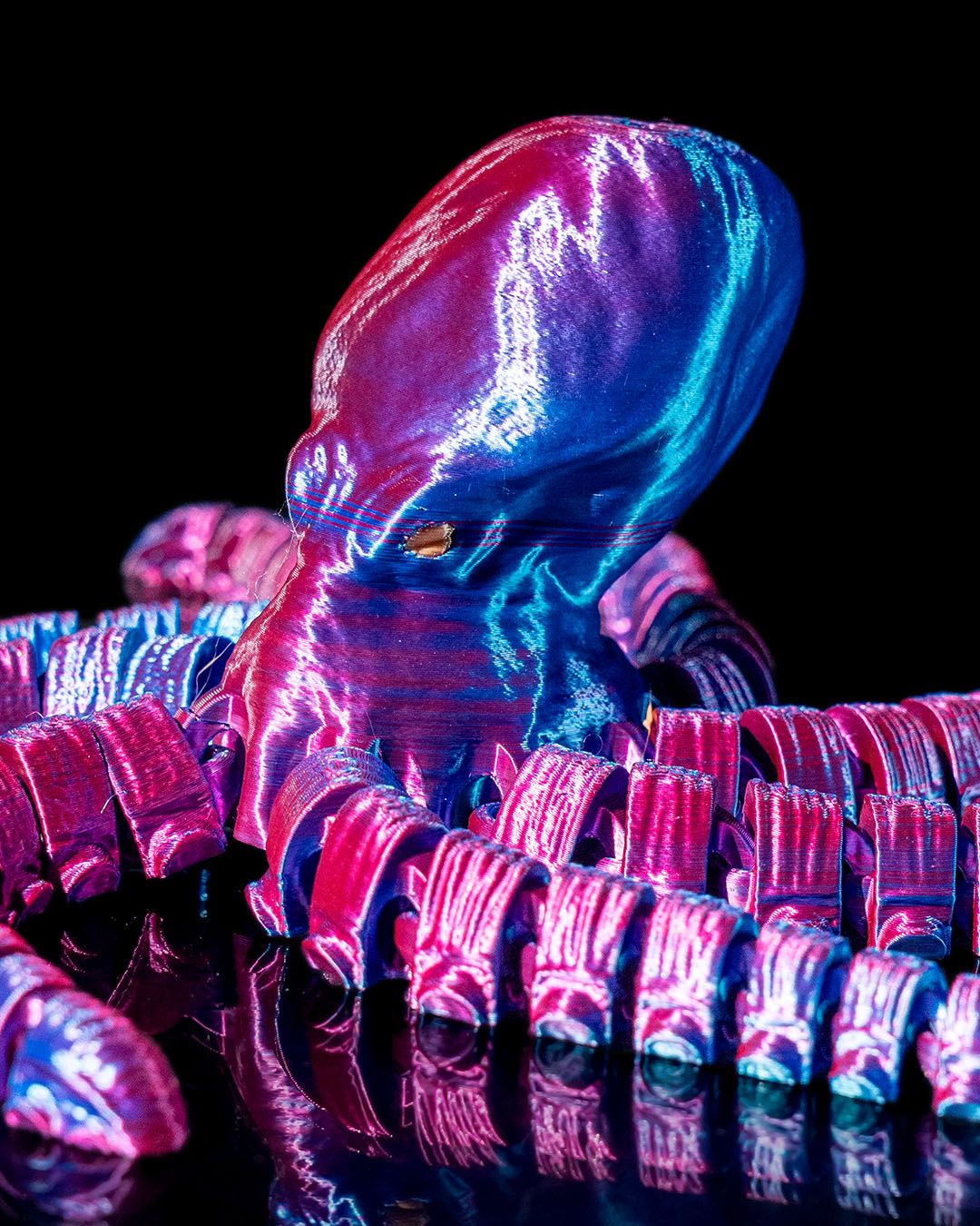 Krake mit Taucherhelm, bewegliches Spielzeug Oktopus, bewegliches Spielzeug