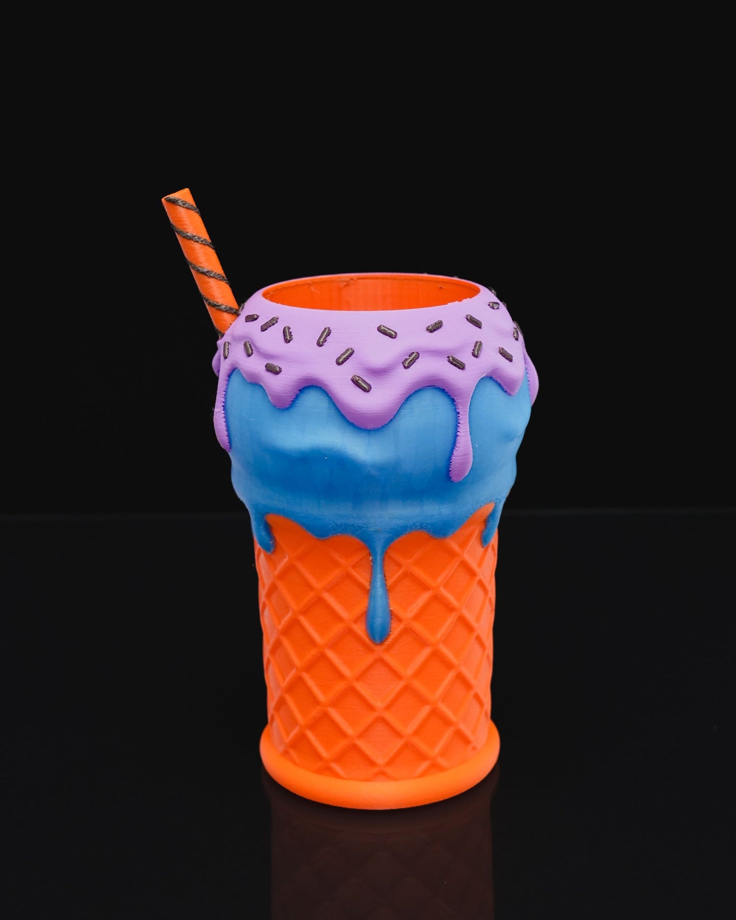 Becherhalter mit Eiscreme-Motiv