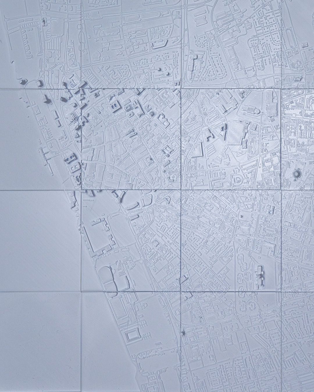 Liverpool 3D Stadt-Skyline Dekorative Minimalistische Wandkunst England