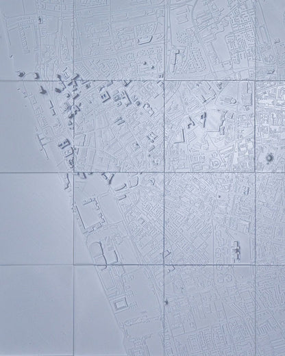 Liverpool 3D Stadt-Skyline Dekorative Minimalistische Wandkunst England