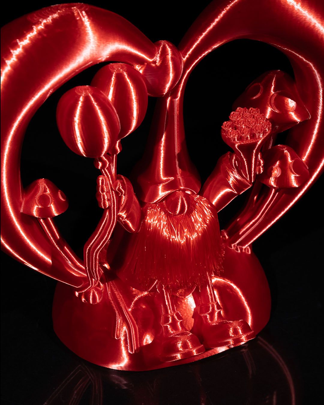 Romantisches Valentinstagsgeschenk Herz-Zwerg Dekorationsobjekt 18CM
