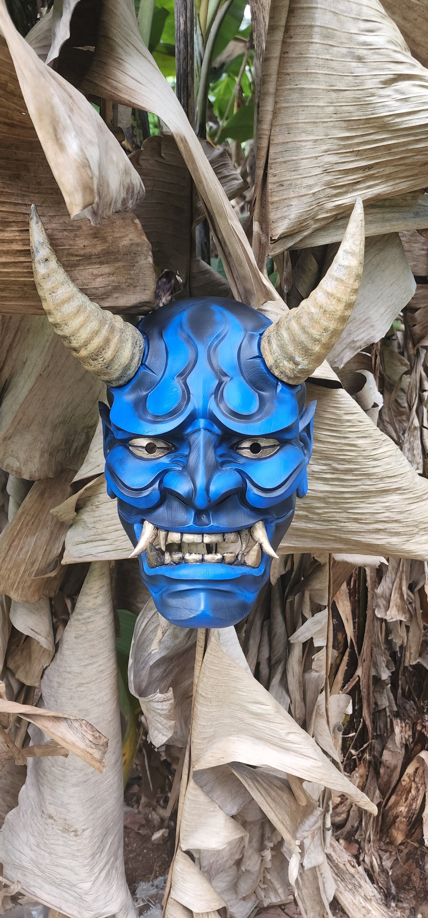 Halloween Traditionelle japanische Hannya-Maske Oni-Maske Samurai-Maske Riese