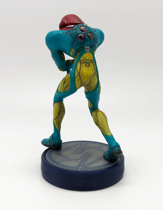 Metroid Fusion Suit Figür Metroid Füzyon Elbisesi Figür Büyük Boy 20CM