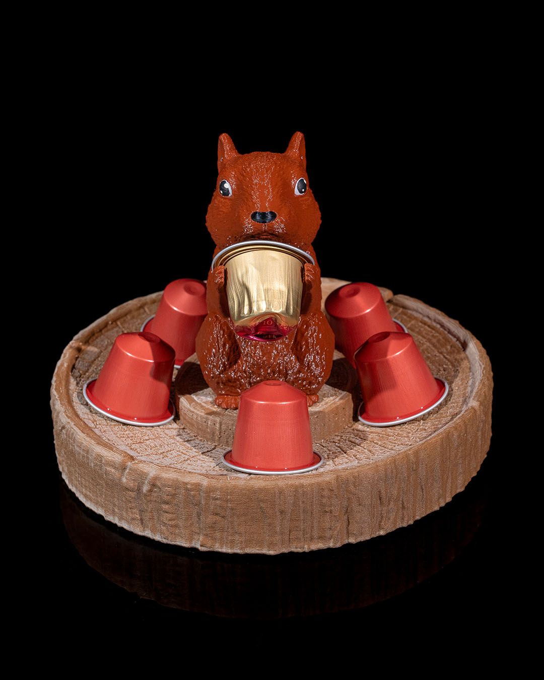 Eichhörnchen Kaffeekapselhalter Groß 19CM